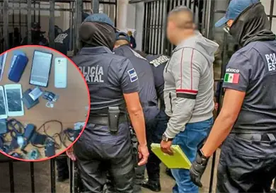 Cateo en penal deja al descubierto red de comunicación Cateo en penal deja al descubierto red de comunicación