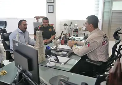 Sostiene Aparicio reuni&oacute;n con Polic&iacute;a de Israel