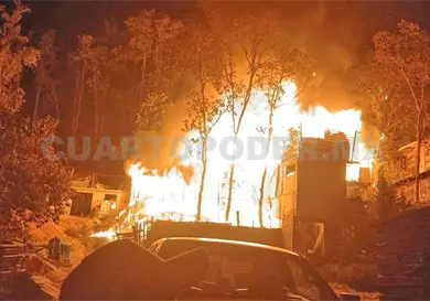 Consume fuego a domicilios en San Antonio del Monte