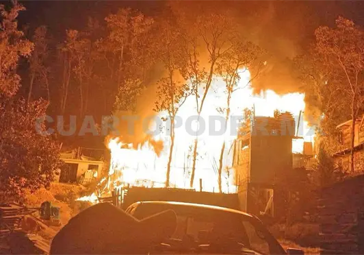 Consume fuego a domicilios en San Antonio del Monte Consume fuego a domicilios en San Antonio del Monte