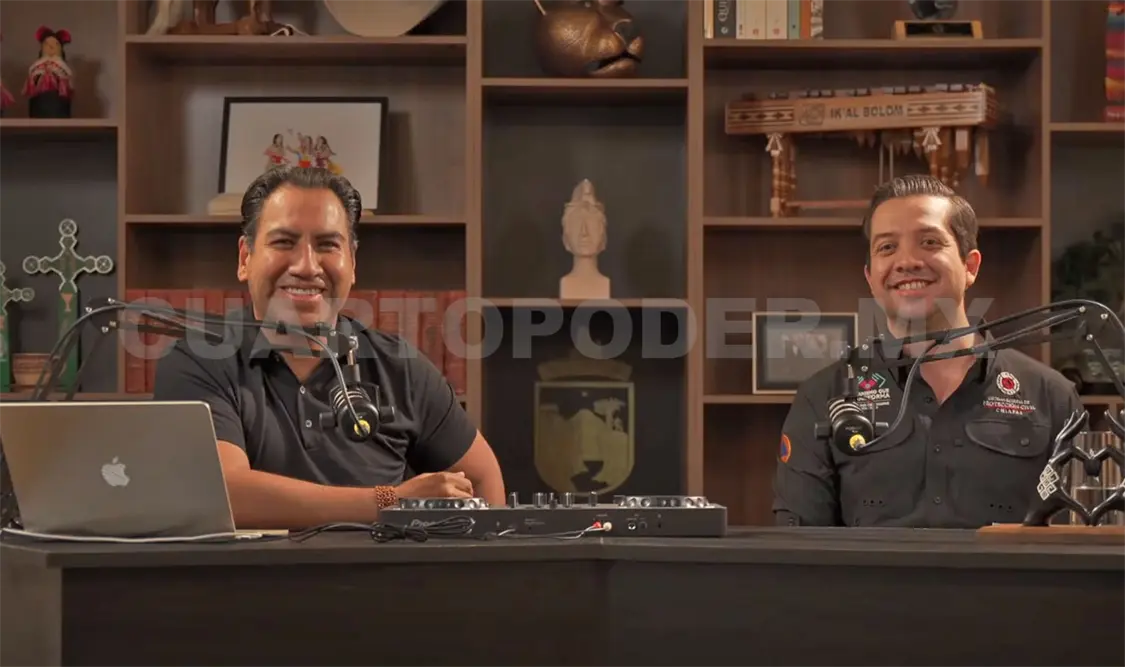 Eduardo Ramírez Aguilar junto a Mauricio Cordero Rodríguez. CP