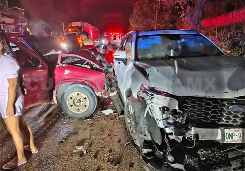 Quedan lesionados tras encontronazo