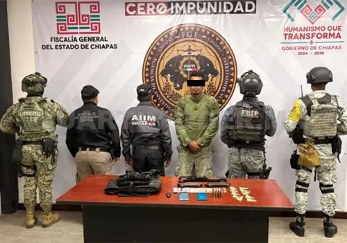 Detienen a sujeto por delitos contra la salud