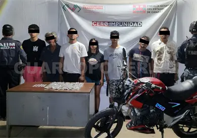 En Tapachula, FGE detienen a siete personas tras cateo