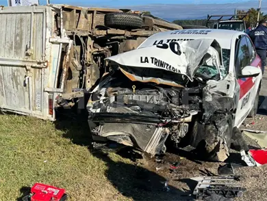 Encontronazo salda con seis lesionados