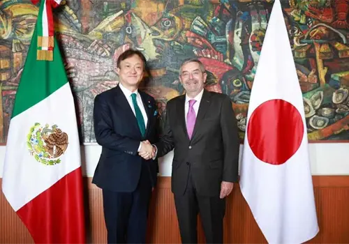 Canciller De la Fuente recibe a su homólogo de Japón Canciller De la Fuente recibe a su homólogo de Japón