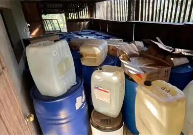 Hallan en Guerrero narcolaboratorio