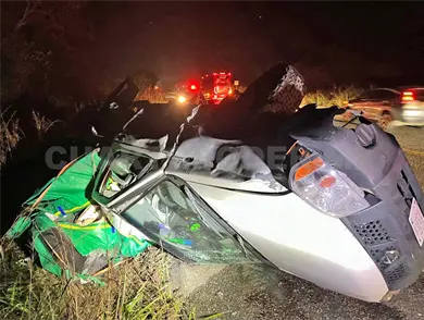 Encontronazo deja lesionados y da&ntilde;os