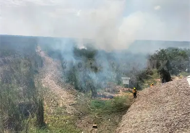 Alerta ante incendios forestales por quemas