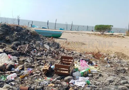 Denuncian basurero en playa de Pared&oacute;n