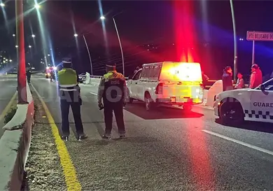 Lo arrollan en puente y perece al instante Lo arrollan en puente y perece al instante