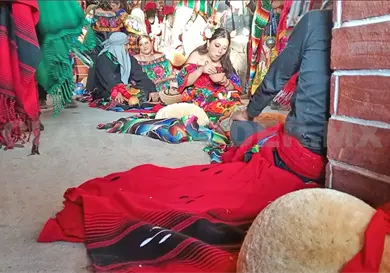 Disfrutan la comida grande