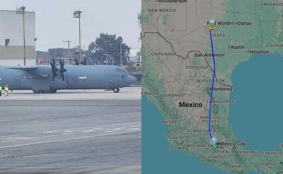 En el dictamen se destaca que la solicitud del Ejecutivo detalla que los marinos mexicanos saldrían el 18 de enero a bordo de un avión C-130 Hércules de EE. UU. Cortesía