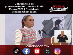 Conferencia De Prensa Matutina. Jueves 22 De Enero 2026 | Presidenta Claudia Sheinbaum