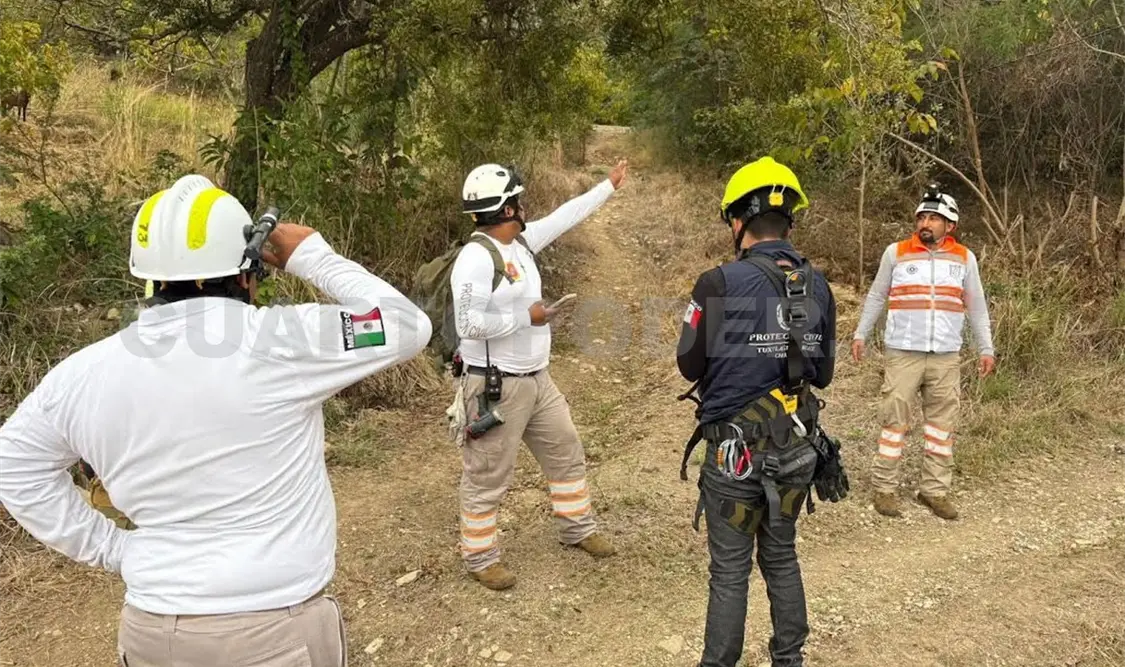 Lo localizaron, perdido entre la vegetación, pero sin mayores lesiones. Ulises Villalobos / CP