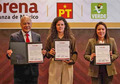 Firman alianza política electoral PVEM, Morena y PT Firman alianza política electoral PVEM, Morena y PT
