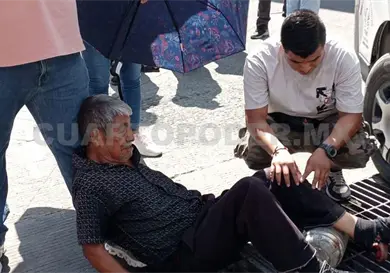 Colectivo atropella a octogenario Colectivo atropella a octogenario