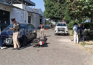 Resulta con golpes al ser atropellado