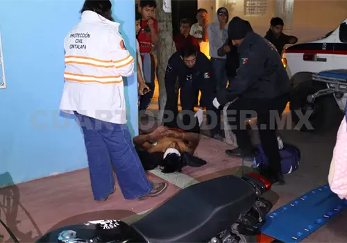 Colisi&oacute;n entre motos deja una persona lesionada