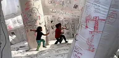 Un museo inflable para ser intervenido