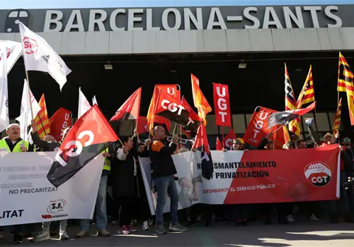 Cancelados trenes por huelga de maquinistas