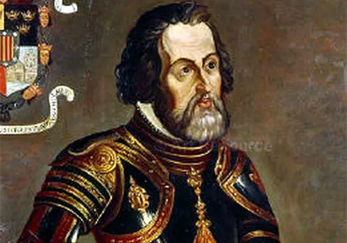 Retrato de Cort&eacute;s llega a Chapultepec