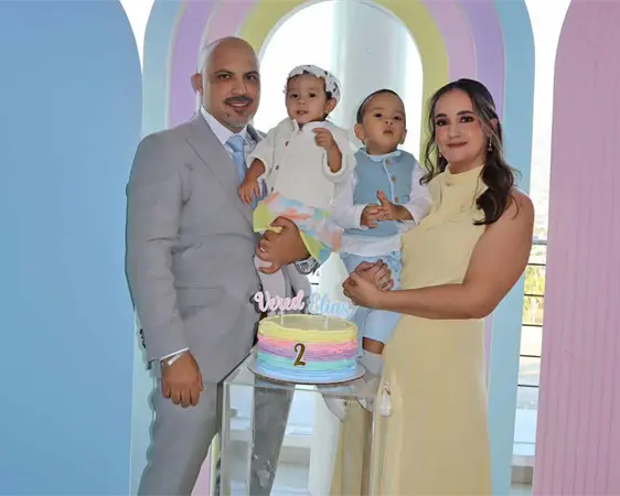 Bautizo y cumpleaños de Vered y Elías