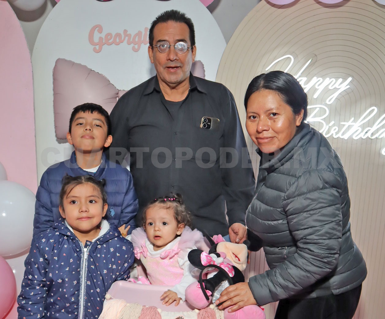 Georgina y su primera fiesta