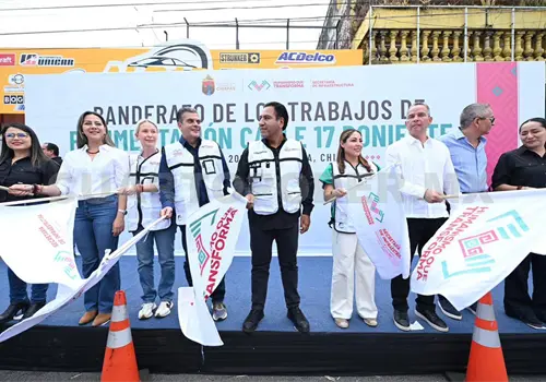 Inicia ERA modernización de calle en Tapachula Inicia ERA modernización de calle en Tapachula