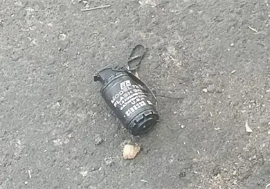 Se movilizan policías por hallazgo de falsa granada Se movilizan policías por hallazgo de falsa granada