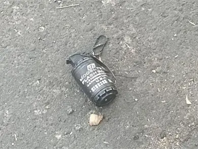 Se movilizan policías por hallazgo de falsa granada Se movilizan policías por hallazgo de falsa granada