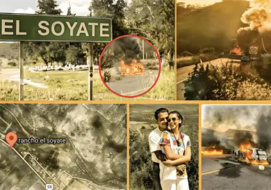 Nodal y &Aacute;ngela, en medio del tiroteo