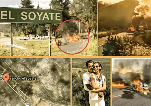 Nodal y &Aacute;ngela, en medio del tiroteo