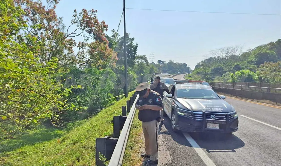 Estaba entre la maleza fuera del camino, en el libramiento de Huixtla. Víctor Sánchez / CP
