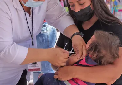 Confirman contagio de sarampión en bebé Confirman contagio de sarampión en bebé