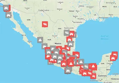 Por deceso, ocurren 252 bloqueos en veinte estados Por deceso, ocurren 252 bloqueos en veinte estados