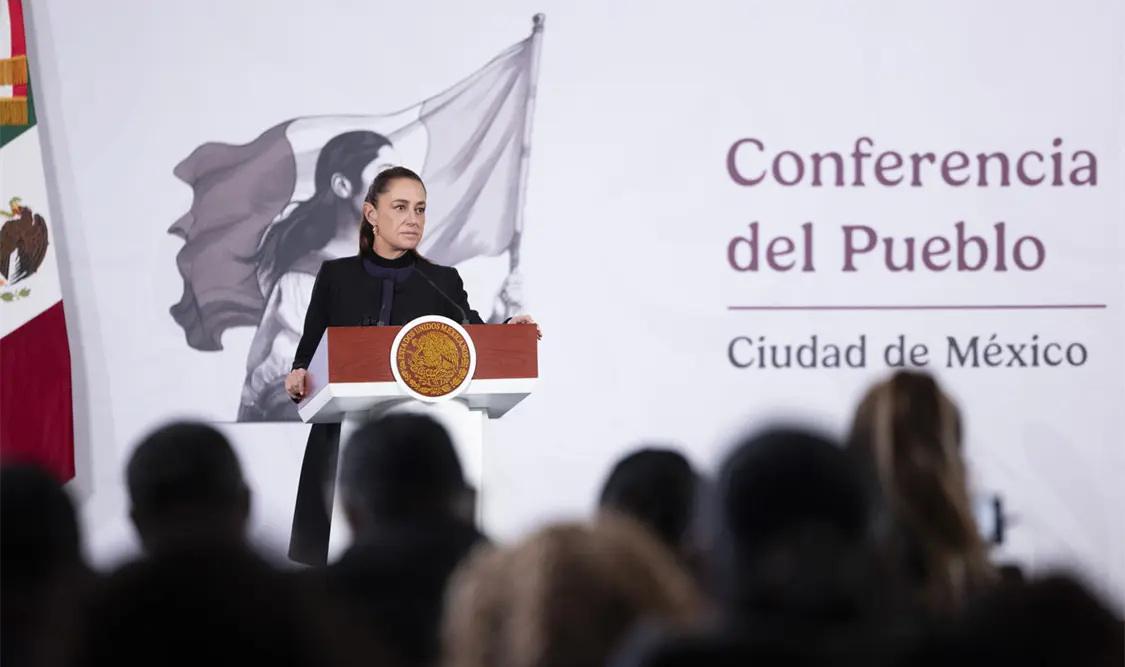 La presidenta de México informó el lunes que ya no se registra ningún bloqueo carretero en el país. Cortesía