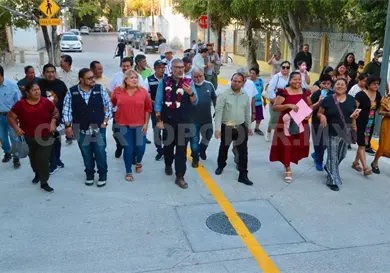 Ángel Torres inaugura calles en Plan de Ayala Ángel Torres inaugura calles en Plan de Ayala