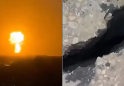 Erupción de volcán de lodo activa emergencia Erupción de volcán de lodo activa emergencia