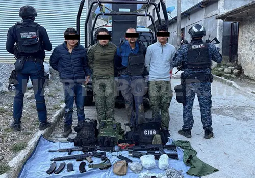 Detiene SSP a cuatro miembros de cártel Detiene SSP a cuatro miembros de cártel