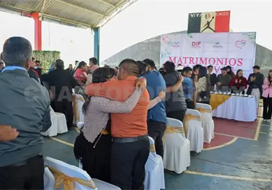 Llevan a cabo bodas comunitarias el ejido de Betania