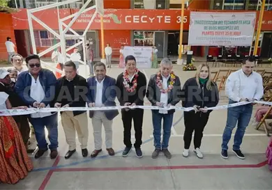 Estrenan domo en el Cecyt 35 El Mal&eacute;