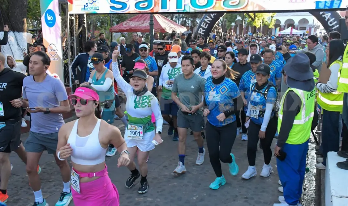 La competencia se realizó en los andadores, calles y avenidas de San Cristóbal. Manuel Martínez / CP