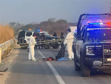 Estaba despedazado en medio del nuevo libramiento Sur