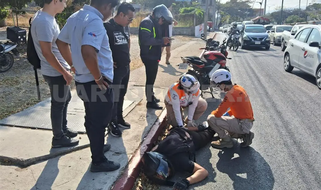 Se quejaba de falta de aire y lesiones que ameritaron atención inmediata. Ulises Villalobos / CP 