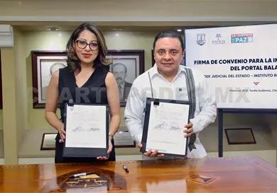 Firman convenio para implementar el "Portal Balam"