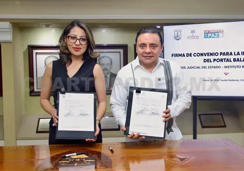 Firman convenio para implementar el "Portal Balam"