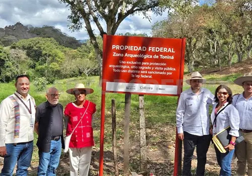 Toman posesión de predio expropiado de Toniná Toman posesión de predio expropiado de Toniná