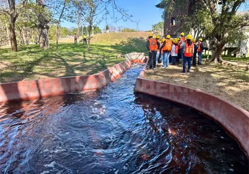 Visitan planta de tratamiento Tuchtl&aacute;n