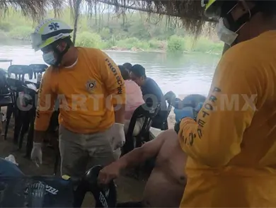 Lo rescatan de morir ahogado en el r&iacute;o El Vado